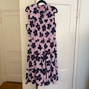 Kate Spade Pink and Navy Floral Dress